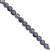 17cts Blue Iolite Faceted Flat Coin Approx 3.5mm, 30cm Strand