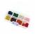 100 x 4mm ID Jump Rings Red, Orange, Yellow, Green, Blue, Purple, Pink and 200 x 4mm ID Silver Coated Jump Rings in Plastic Storage Box