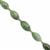 65cts Nephrite Jade Smooth Rice Beasd Approx 14x7 to 17x10mm 16cm Strands with Hematite (Approx 3mm) And Plastic Spacers 