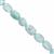 50cts Larimar Smooth Oval Approx 6x5 to 13x8mm, 20cm Strand