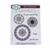 Creative Expressions Jamie Rodgers Circle Teabag 6 in x 8 in Stamp Set 