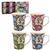 William Morris Anemone Mugs Set of 4