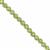 23cts Peridot Faceted Rounds Approx 3mm, 30cm Strand