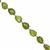 30cts Kashmir Peridot Faceted Tumble Approx 6x5 to 9x8mm, 15cm Strand With Specars