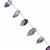72cts Multi-Colour Fluorite Smooth Marquise Approx 17x8 to 22x11mm, 17cm Strand with Spacers