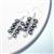 925 Sterling Silver Gemset Huggie Charm Approx 13x5mm, White Opal Round Cabochon Approx 5mm (Pack Of 2pcs)