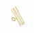 Gold Plated Base Metal Gallery Wire Set 
