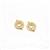 Gold Plated 925 Sterling Silver Cubic Zirconia Round Connector Approx 11mm (2pcs)