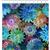 Jason Yenter Dazzle Collection Floral Blooms Peacock Fabric 0.5m