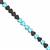 85cts Blue & Black Color Hematite Smooth Heart Approx 6mm, 30cm Strand 