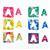 Alice Caroline Liberty Alphabet Pre Cut Shapes - Brights