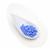 Preciosa White Alabaster Light Sapphire Silk Matte Chilli Beads 4x11mm (50pcs)