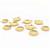 Gold Plated Base Metal Sieve Back Connectors 18mm(5pk)