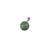 15cts Type A Jadeite Plain Round Pendant with 925 Sterling Silver Peg, Approx 12-13mm,