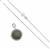 925 Sterling Silver, Labradorite & Type A Green Jade Spinning Gemstone Pendant & 18