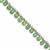 12cts Tsavorite Garnet Side Drilled Plain Drops 2x3 to 3x5mm, 15cm Strand With Spacers 