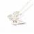925 Sterling Silver Butterfly Pendant With 0.35cts White Topaz Approx 18Inch Chain