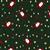 Rose & Hubble Santa And Fairy Lights Metallic Green Fabric 0.5m