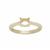Gold Plated 925 Sterling Silver Oval Ring Mount (To fit 7x5mm gemstone)- 1pcs