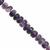 105cts Blue John Fluorite Smooth Roundelles Approx 5x3 to 9x4mm, 19cm Strand With Spacers