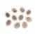 Silver Colour Oval Bezel Approx 29x22mm (10pcs/pk)