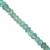 25cts Emerald Color Apatite Graduated Faceted Rondelle Approx 3x1.5 to 4.5x3mm, 20cm Strand