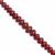 28cts Longido Ruby Graduated Smooth Rondelle Approx 3.5x1.5 to 6x2.5mm, 10cm Strand