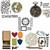 Sizzix - Tim Holtz Back From the Vault Collection, Inc; 5 Thinlits Die Sets. 114pcs Total