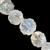 195cts Coated Clear Quartz Hammering Coin Approx 16 to 22mm, 19cm Strand