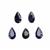 1cts Madagascan Blue Sapphire 5x3mm Fancy Pack of 5 (U)