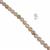 Sakura Spectacular - Sakura Agate 12mm Round Strand, 925 Sterling Silver Diamond S-Clasp