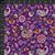 Petra Collection Paisley with Medallion Purple Fabric 0.5m