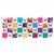 The Crafty Witches Rainbow Flutterbyes 40x5" Squares Fabric Panel (140 x 57cm)