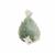 35ct Type A Oil Green Jadeite Carving Pendant, Approx 30x40mm, with 925 Sterling Silver Mount