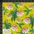Garden Passion Flowers on Mustard Fabric 0.5m