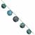 55cts Chrysocolla Corner Drill Graduated Smooth Octagon Approx 9 to 14.50mm, 13cm Strand with Spacers