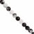 140cts Tourmalinated Quartz Smooth Round Approx 9.50mm, 20cm Strand