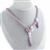 Gemstone Rope Necklaces - Amethyst Clasp ( 25mm Hoop, 6x30mm & 6x40mm Bar ) with Miyuki 10/0 Triangle Lined Lilac, 24GM/TB & Miyuki 10/0  Lined Wine