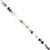 15cts Black Rutile Faceted Saucers Approx 3x2mm, 28cm Strand.