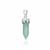 2cts Amazonite Point 925 Sterling Silver Pendant Approx 23x4mm