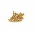 Gold Plated Base Metal Spacer Beads, Approx 3mm(50pk)