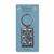 William Morris Seaweed Metal Keyring