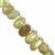 30cts Ambilobe Sphene Faceted Pear Approx 5.5x3.5 to 7x8mm, 14cm Strand With Spacers