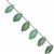 85cts Green Aventurine Quartz Faceted Marquise Approx 16.5x8 to 24x11mm, 18cm Strand with spacers