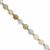 120cts Multi Beryl Faceted Satellite Approx 7x6.5 to 8x7mm 38cm Strand with Spacer