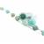 Olivia - AB Coated Chrysocolla Faceted Bicone 6-9mm, 19cm Strand With Spacers, Chartreuse Lined Green & 6/0 Mint Green Seed Beads 