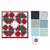 Suzie Duncan's Icy Blue Poinsettia Christmas Wall Hanging Kit: Instructions, Fabric (1m) & FQ's (5pcs)