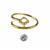 Gold Plated 925 Sterling Silver Adjustable Ring with Snap Setting & Zircon Project With Instructions by Charlie Bailey