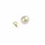 Gold Plated 925 Sterling Silver Bail With Peg & White Freshwater Cultured Pearl Approx 10mm