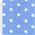 Rose & Hubble Cotton Poplin Pale Blue Stars Fabric 0.5m